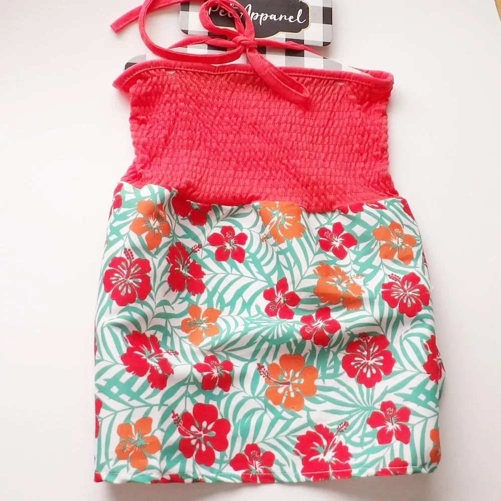Woof Pet Apparel Smocked Summer Sun Dress Size XL NEW